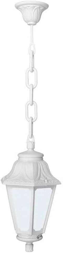 Klassische Deckenleuchte Pendelleuchte Hängelampe Außenleuchte Terassenbeleuchtung Gartenleuchte Laterne - Für Außen IP55 - für E27 Gewinde - in Weiss - Barcelona LED, E22.120.000.WYE27