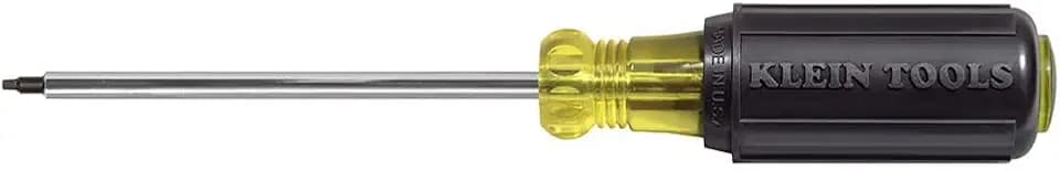 Klein Tools 662 #2 Square-Recess Tip Screwdriver, Made in USA, 4-Inch Round Shank and Cushion Grip Handle