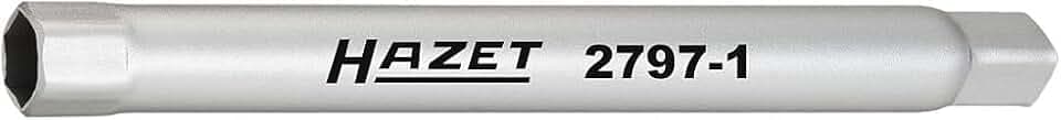 HAZET Stoßfänger Rohr-Steckschlüssel 2797-1, 1/4 Zoll (6,3 mm) Vierkant