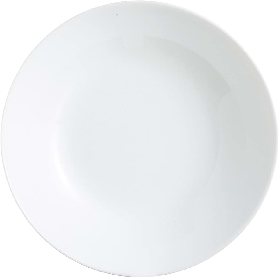 Arcopal Zelie - 12 Suppenteller, Opalglas, extra robust, 20 cm, weiß