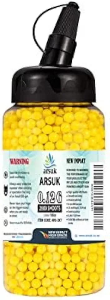 ARSUK 6mm Airsoft BBS – Seamless Plastic Pellets for Precision Target Practice & Airsoft Gameplay BBS for Airsoft Magazines and Accessories