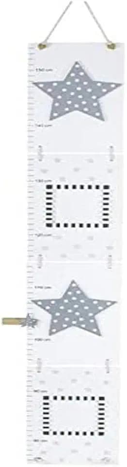 JaBaDaBaDo JaBa Decoration Messlatte Sterne Grau R16013