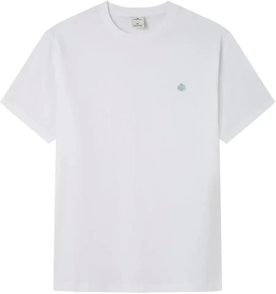 Springfield Herren Basic Ss T-Shirt with Tree Embroidery Besticktes T-Shirt (1er Pack)