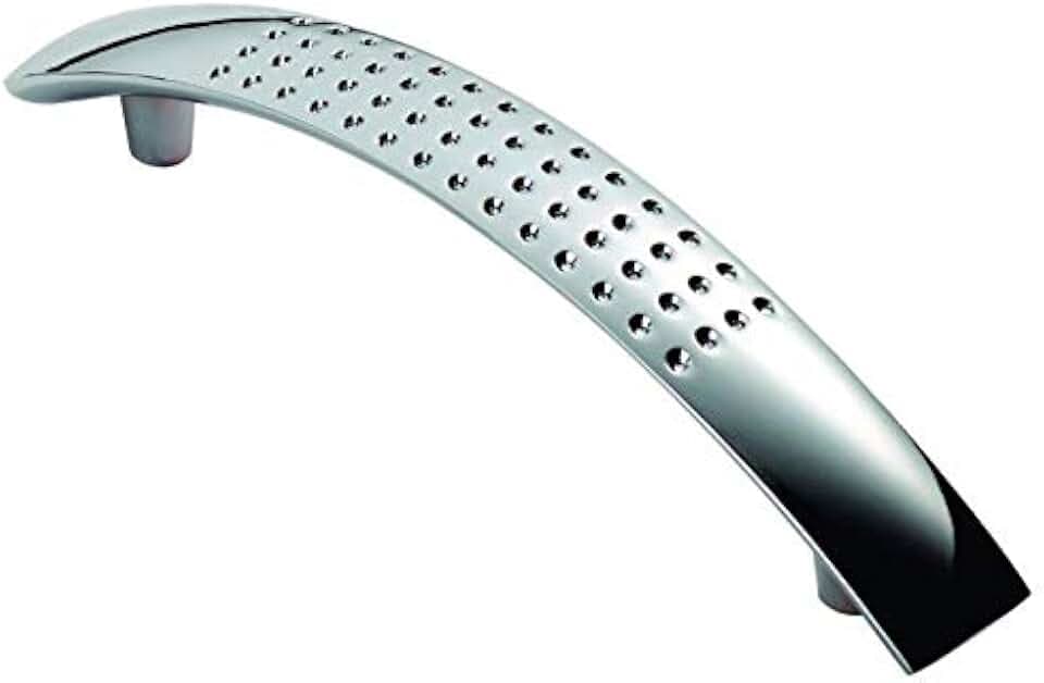 Türgriffe für Küchentür, D-Stil, verchromt, 96 mm und 128 mm (1, 96 mm)