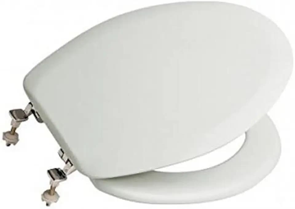 Roca Lucerna A801099004 - Toilettensitz, mit verchromten Scharnieren, Weiß