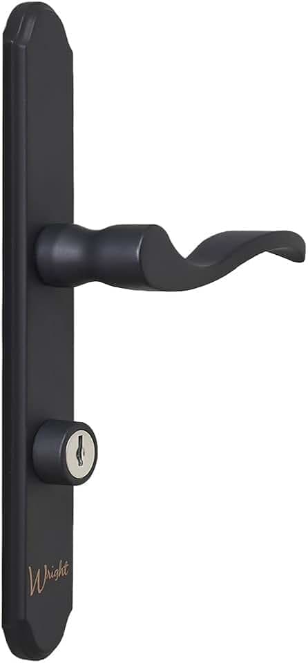 Wright Products - Serenade Mortise Keyed Lever Mount Latch Set, Black