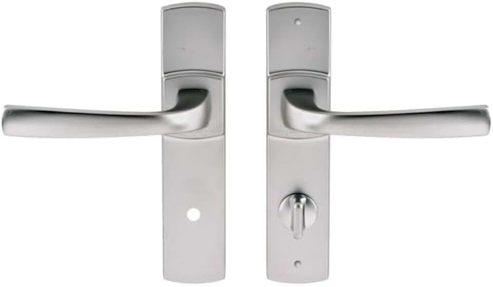 Vachette assa abloy - Set mit 2 Türgriffen für kleine Schilder in Muze-Farbe Chrom Samt – Funktion