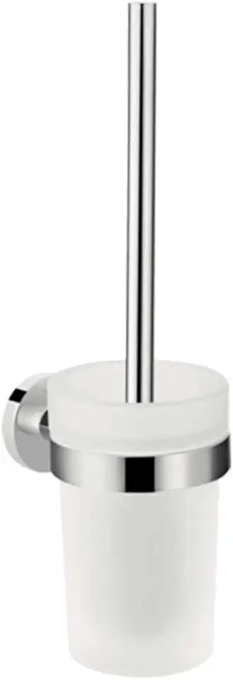 hansgrohe Logis Universal - Toilettenbürste mit Halter, Toilettenbüstenhalter für Wandmontage, WC-Bürste mit Halter, verdeckte Befestigung, Badezimmer Zubehör, Chrom, 41722000