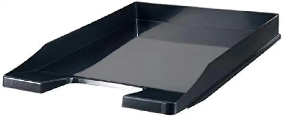 HAN Briefablage JUNIOR, 5 STÜCK, Dokumentenablage, Briefkorb, Briefhalter, Organizer Büro, Papierablage, Flache Ablage bis Format DIN A4/C4, 1025-13, schwarz