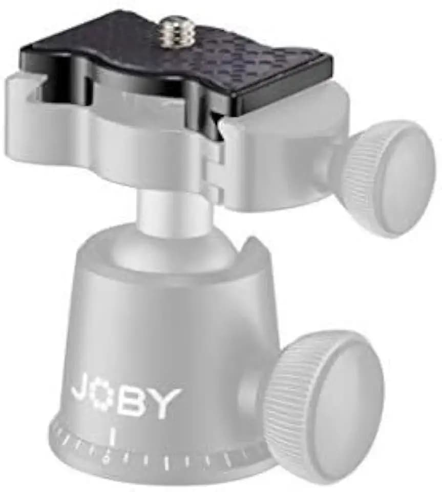 Joby QR 3K PRO Plate, Compact Replacement Plate for GorillaPod, Arca-Swiss Compatible for 3K Ball Head, Holds Premium Mirrorless Cameras, for Photographers, Videographers - Black