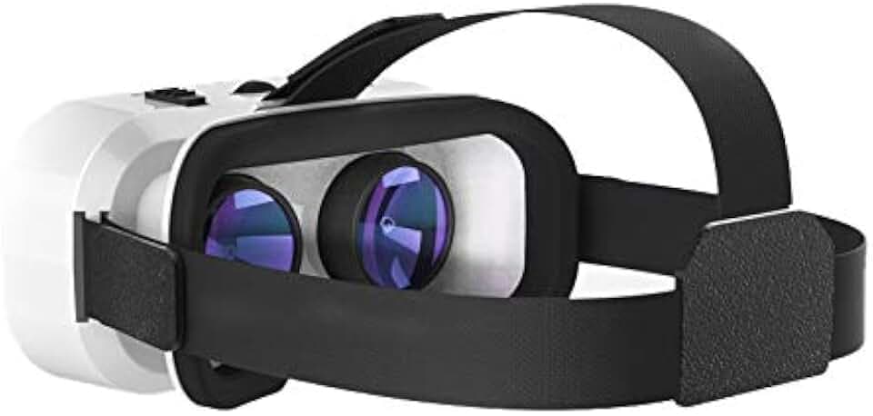 VR 5.0 Kopfhörer für Sony Xperia Z3+ Smartphone Virtuelle Realite Brille 3D Spiele verstellbar (weiß)