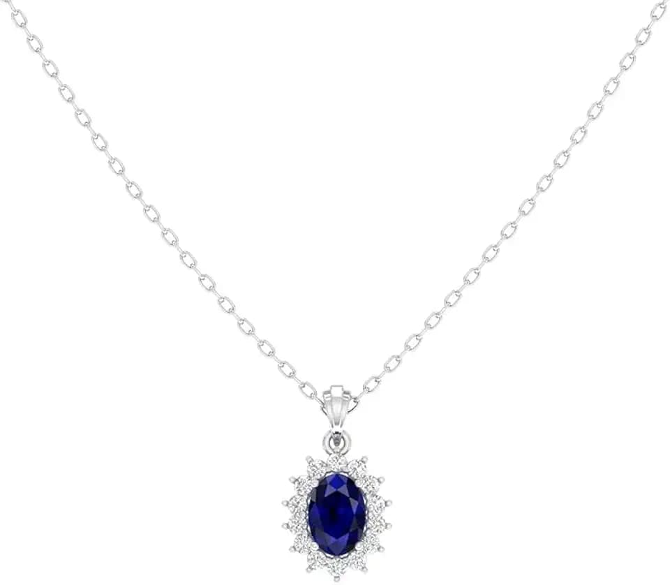 Women’s 925 Sterling Silver Pendant Necklace Cubic Zirconia Gemstone Designer Lightweight Jewelry Daily Wear Chain with Stylish Pendant for Office, Casual & Party Outfit Fashion Accessory