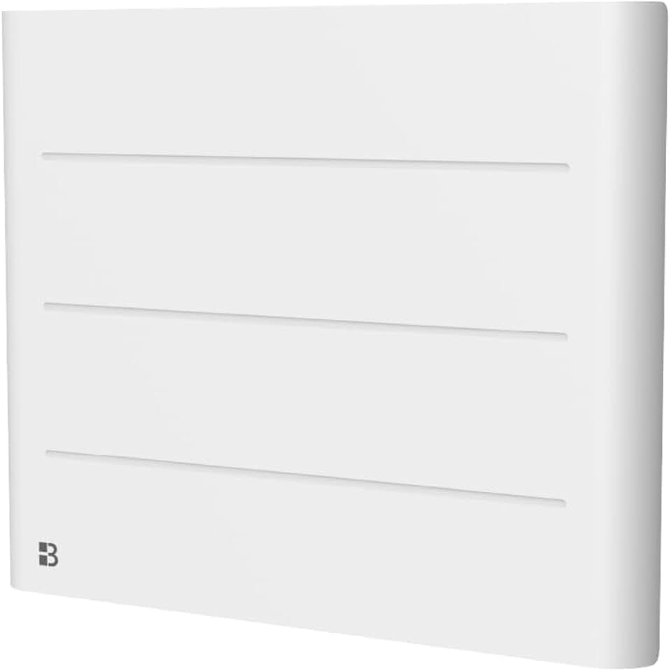 BESTHERM Bestherm Tanin Heizkörper, elektrisch, mit trockener Trägheit, Keramik, 1000 W, horizontal, weiß