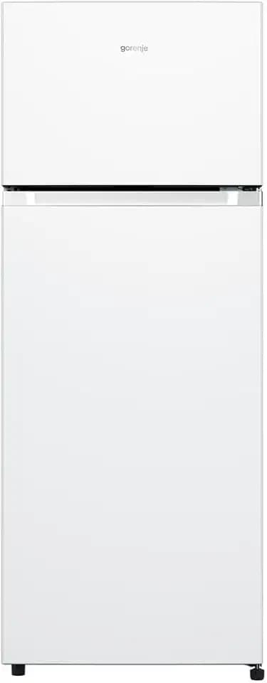 Gorenje RF414DPW4 Kühl-Gefrierkombination/Freistehend/EK:D /39dB /206 Liter Fassungsvermögen/CrispZone/EcoMode/Abtau-Vollautomatik/Türnaschlag wechselbar/HxBxT: 143,6 x 55,4 x 54,2 cm/Weiß