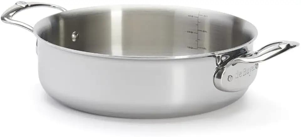 de Buyer - Servierpfanne AFFINITY mit Deckel aus Edelstahl - 24 cm - 3741.24