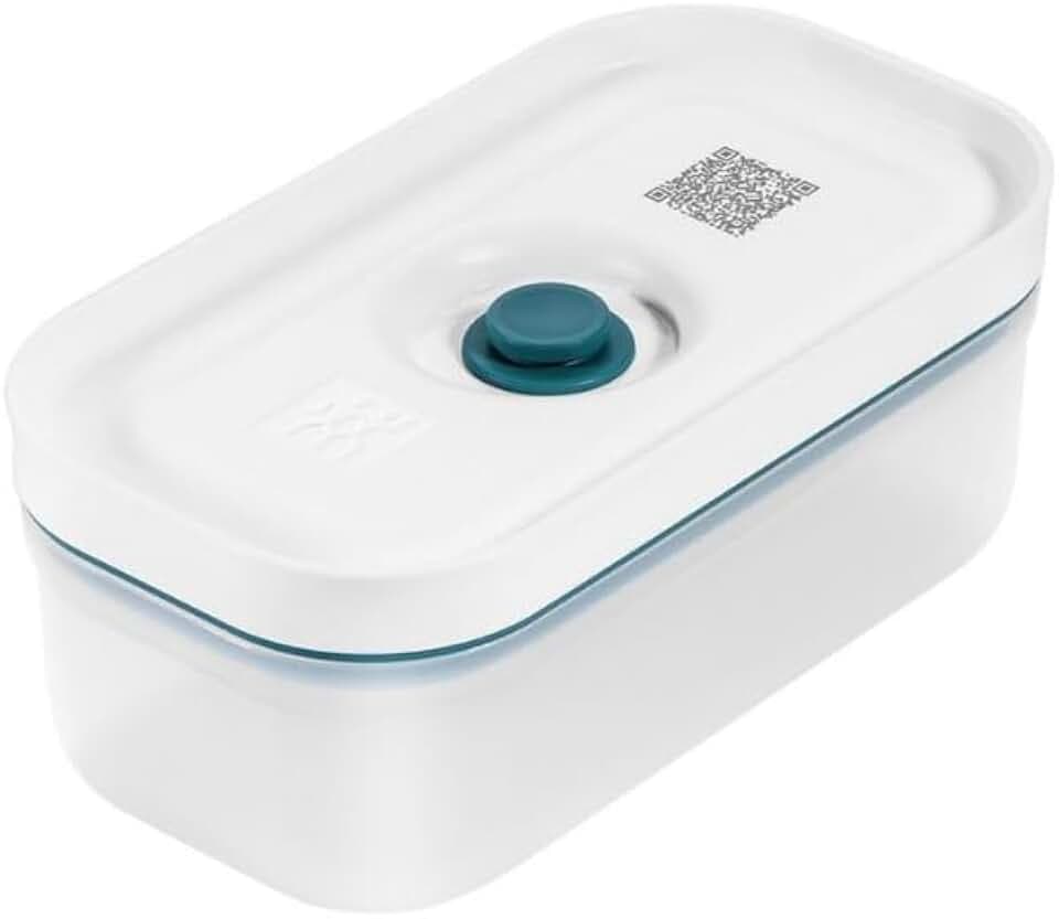 ZWILLING Fresh & Save Vakuumbox, Größe S, Glas, mit Vakuum-Deckel, Blau-La Mer