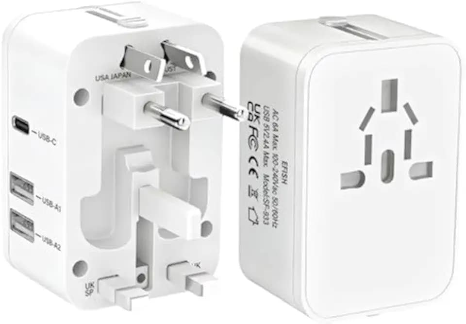 EFISH International Travel Plug Adapter,Universal AC Power Plug Converter