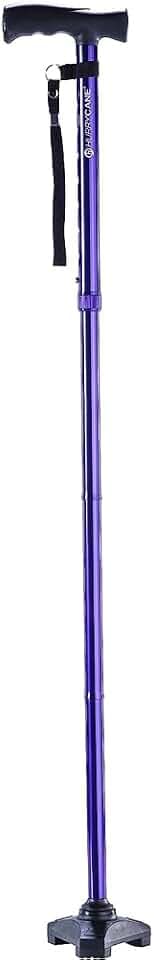 HurryCane Freedom Edition Foldable Walking Cane with T Handle
