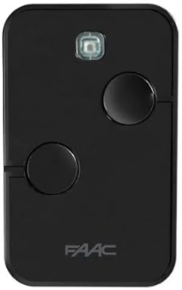 FAAC XTO2 Fernbedienung für automatisches Tor, 2 Kanäle, 433 MHz, SLH-SL-DS-RC, Schwarz