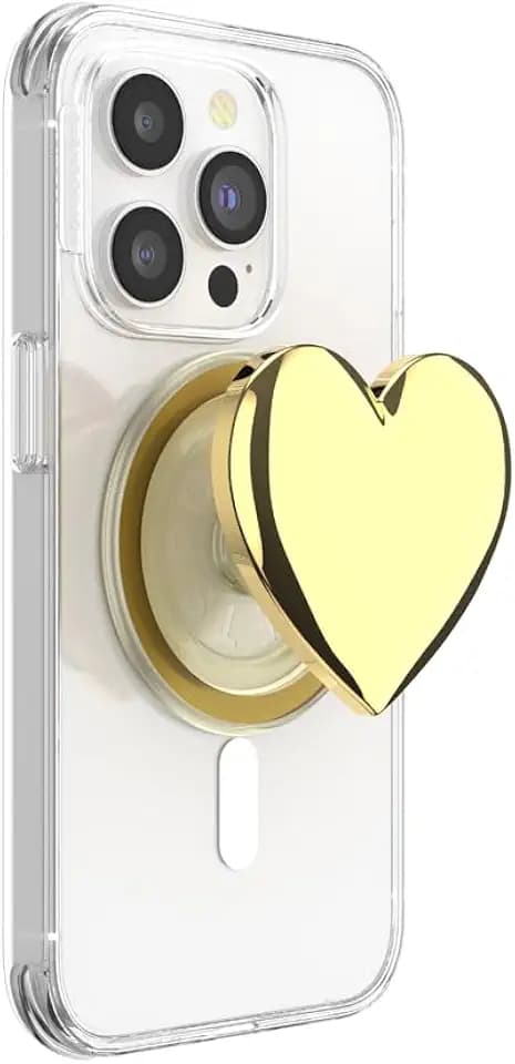 PopSockets Phone Grip for MagSafe, Magnetic Holder- Heart of Gold