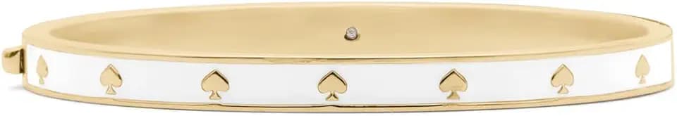 kate spade new york womens Spot The Spade Thin Enamel Hinged Bangle