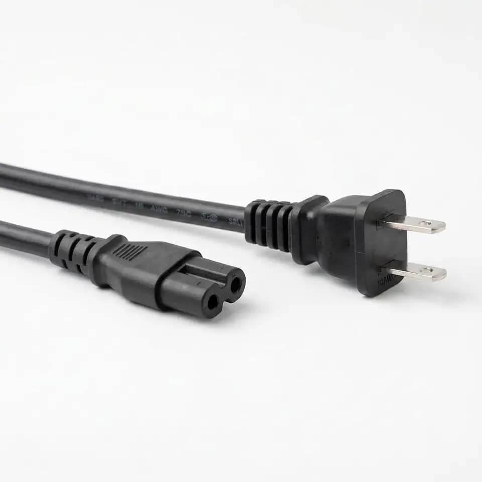for LG TV Power Cord Smart 4K Cord 24" 28" 32" 40" 43" 48" 49" 50" 55" 60" 65" 75" 80" 85" 2 Prong AC Power Cable 43LH570A 55UH6090 55LH575A 55UH6030 32LH500B LG TV Cable
