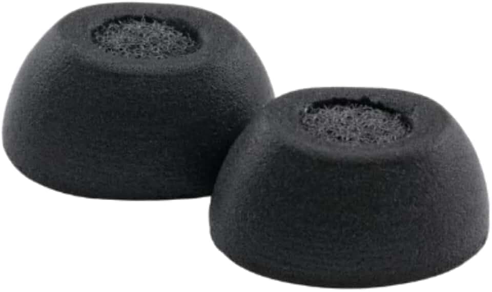 Comply TWo-210-C Memory Foam Replacement Earbud Tips, Black, Small