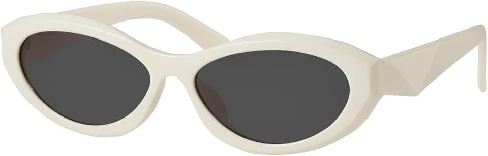 mosanana Oval Cat Eye Sunglasses for Women Retro Y2K Style MS52372
