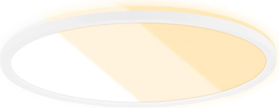 BRILONER – LED Deckenlampe für Wohnzimmer, Deckenleuchte flach, Lampe, Wohnzimmerlampe, LED Panel, Lichtfarbe einstellbar, Backlight, Weiß