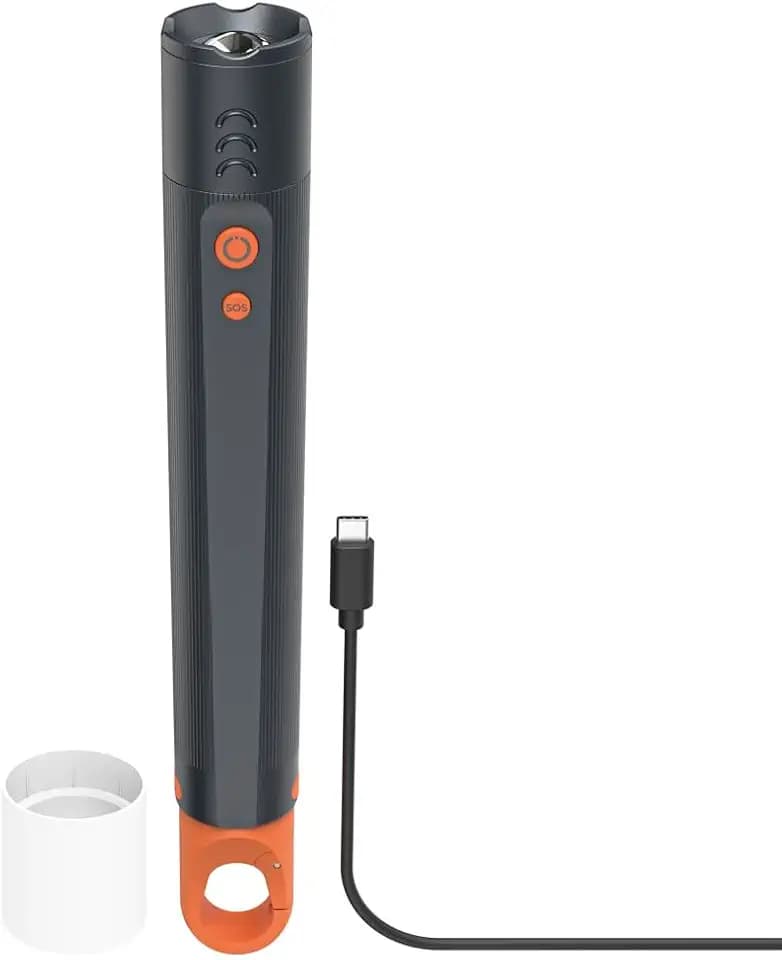 Hama Taschenlampe LED aufladbar, 1200 Lumen, 300m Reichweite, USB-C
