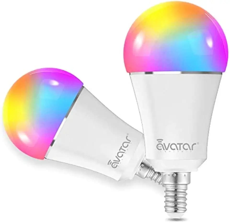 Smart E14 Lampe 9w E14 Smart Led Alexa Lampen Wifi GlüHbirne Dimmbar Licht 16 Millionen Farben Kein Hub Erforderlich Kompatibel Wlan Birne Smart Home Rgb Lampe Bulb Mit Alexa Echo/Google Home