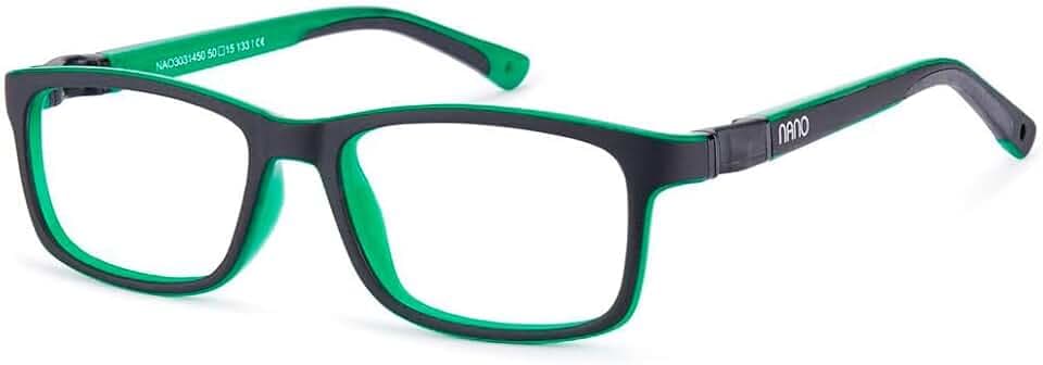 Nano Vista Unisex Nano Optical Brille Bicolor Negro Mate/Verde/50x15x133 Sunglasses (1er Pack)