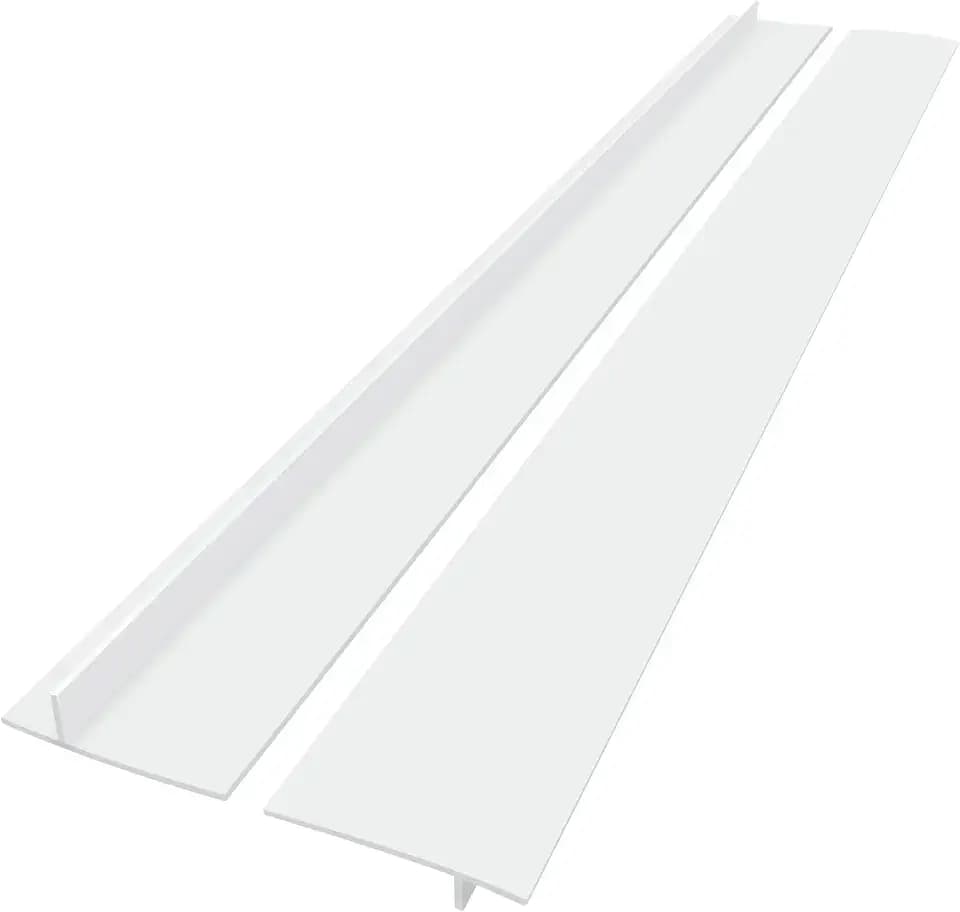 Silicone Stove Counter Gap Cover, 2 Pack 25 in Kitchen Gap Filler, White