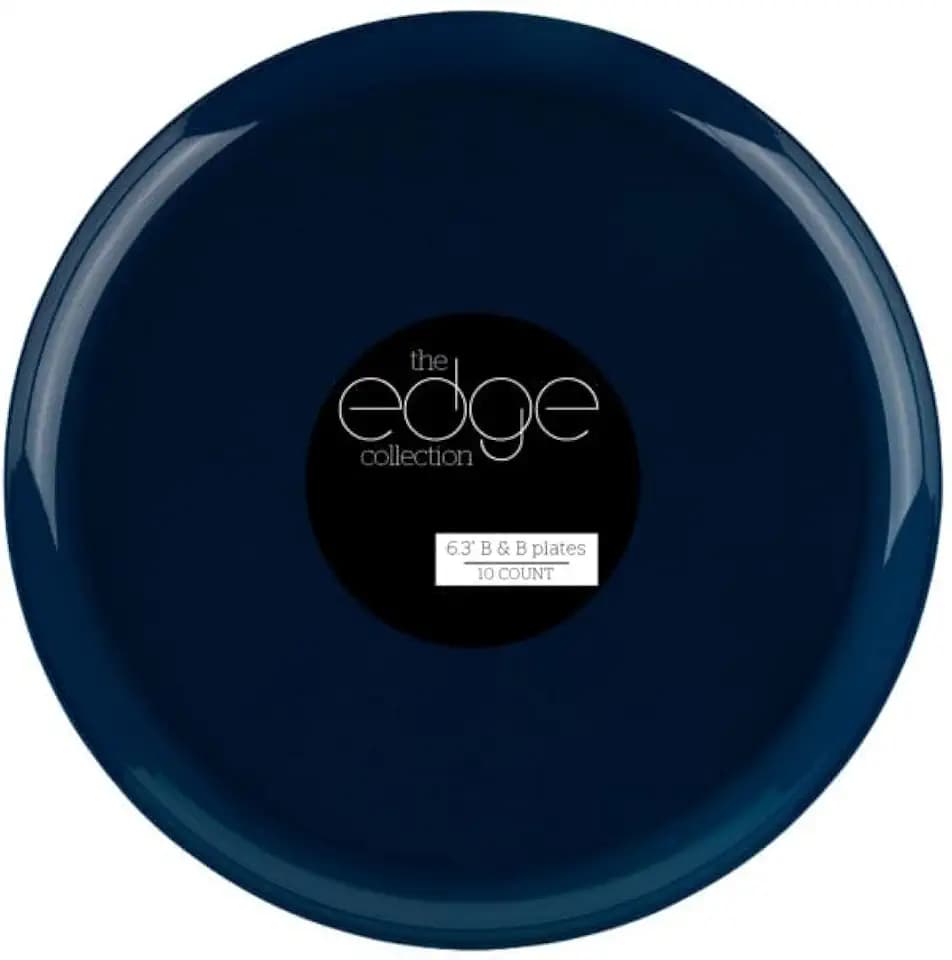Dark Blue Plates, 6.3 Inch, Case of 120 (12 packs x 10)