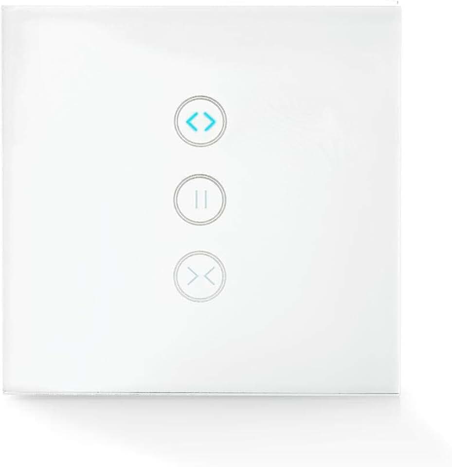 NEDIS SmartLife - WLAN Wandschalter - Sonnenschirm/Verschluss/Vorhang - Wandhalterung - Integriert SmartLife App - Kompatibel mit Amazon Alexa & Google Home, Weiß