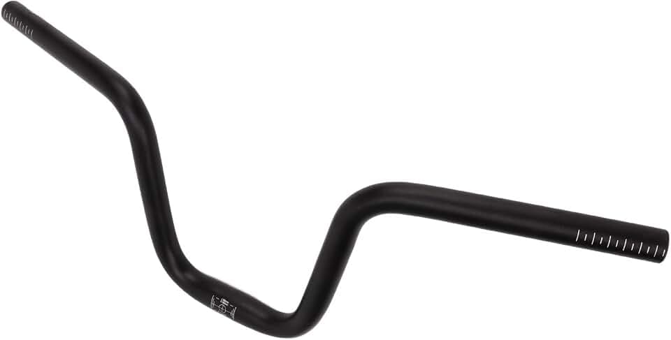 Rosvola Mountainbike Lenker Rennrad Lenker aus Aluminiumlegierung Extra Lang rutschfest 25,4 Mm * 580 Mm Fahrrad (160 mm / 6,3 Zoll Höhe)