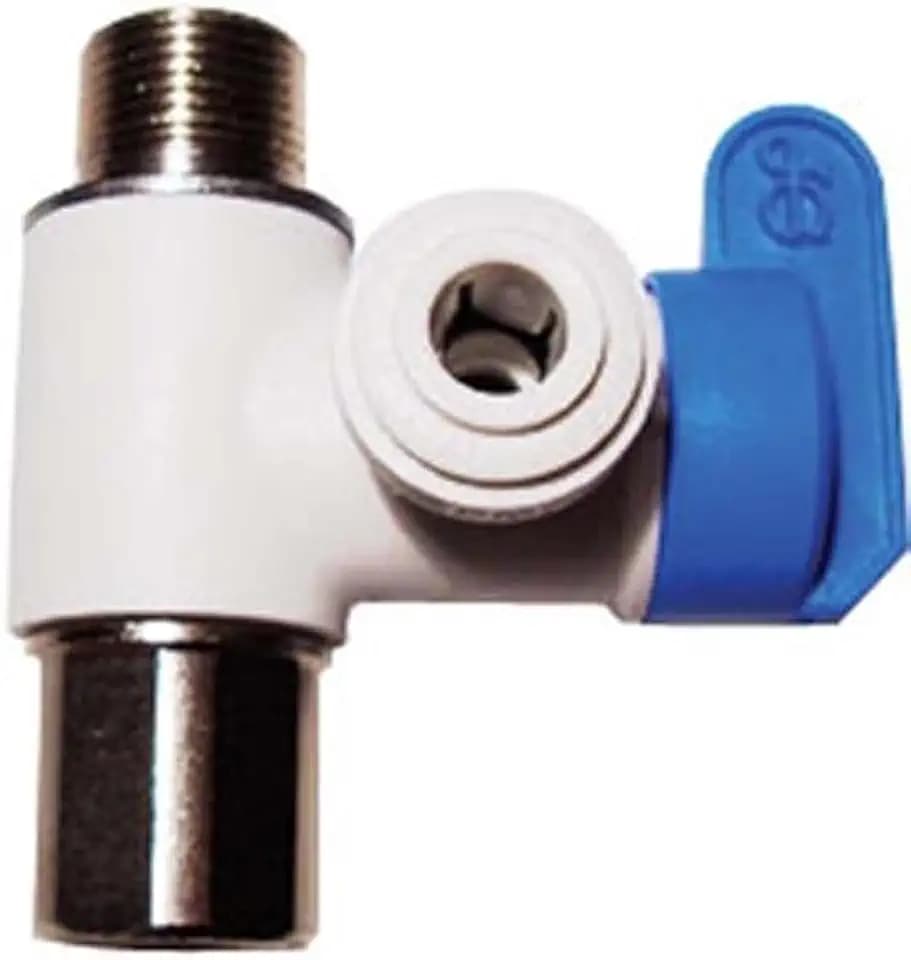 John Guest Speedfit ASVPP1LF Winkel-Stop-Adapterventil, 3/8 x 3/8 x 1/4 Zoll, Push to Connect Kunststoff, Sanitärarmatur