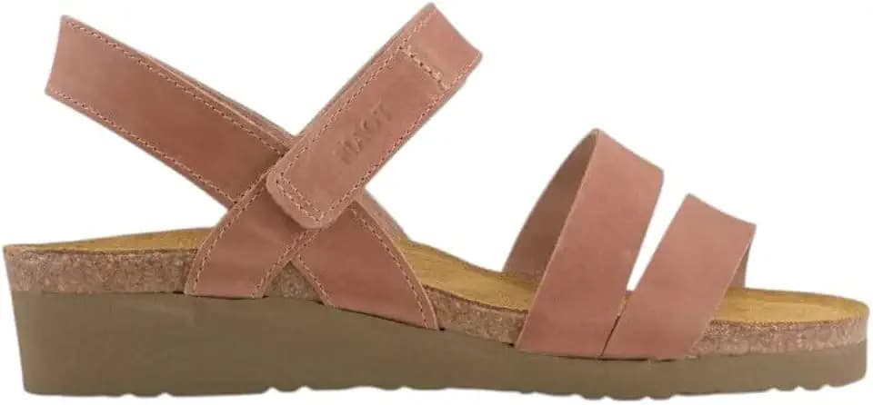 NAOT Kayla Women’s Sandals - Supportive 3-Strap Design with Backstrap, Cork & Latex Footbed - Arch Support - Travel-Friendly Comfortable Walking Sandals for All-Day Wear