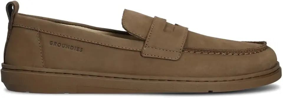 GROUNDIES Brisbane Women Barefoot Penny Loafer - Classic Style, Minimalist Comfort, Flexible Urban Sole, Nappa Leather