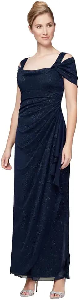 Sparkling Mesh Gown by Alex Evenings