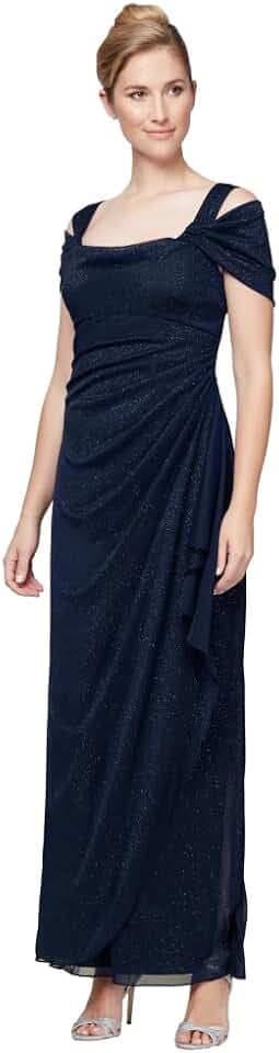 Sparkling Mesh Gown by Alex Evenings