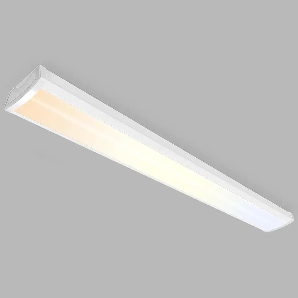 ALUSSO® LED Wraparound Light 3CCT 3000K/4000K/5000K, 4FT 40W LED Shop Lights, Low-Profile Flush Mount Ceiling Light Fixture for Kitchen, Closet, Garage, 1 Pack