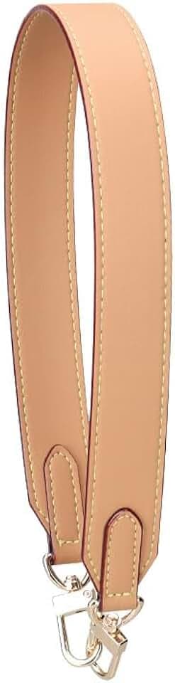 60cm Schulterriemen Schultergurt für Schultertasche Tragetaschen und Handtaschen 3cm Breit Lederriemen Tragegurt PU-Leder Schultergurt Taschengurt Ersatz Leder Trageriemen DIY Riemen -Hellbraun
