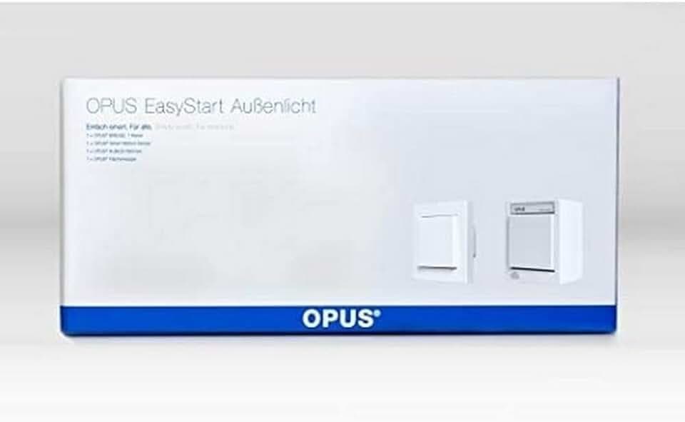 OPUS® EasyStart - Zusätzlicher Lichtschalter im Außenbereich polarweiß