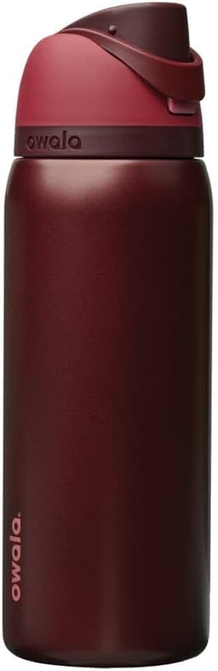 Owala FreeSip - Stainless Steel - 32-oz. - Red (Black Cherry) (Amazon)(A7)