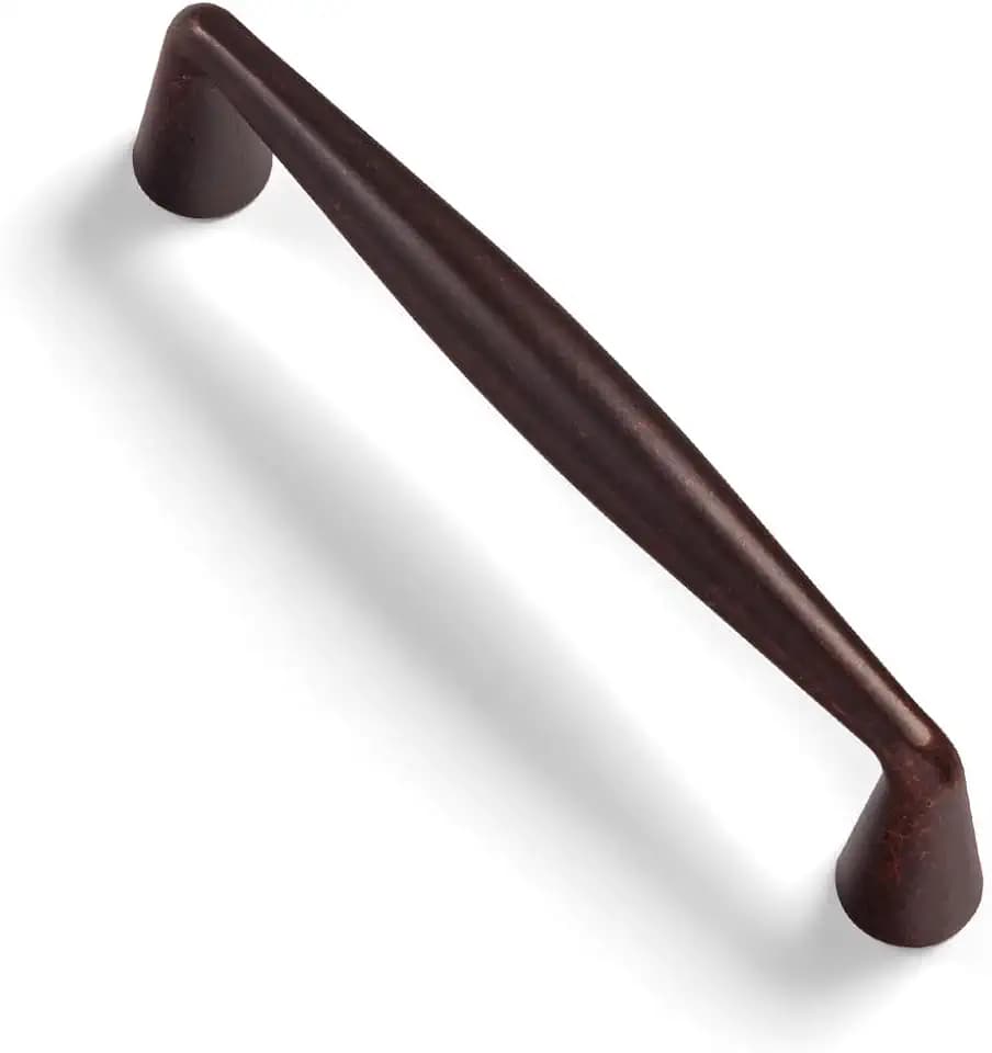 Goo-Ki Antique Oil Rubbed Bronze Zinc Alloy Cabinet Handles - 3.78''(96mm) Hole Center Affordable Luxury Cabinet Pull Hardware for Bedroom, Kitchen, 6 Pack……