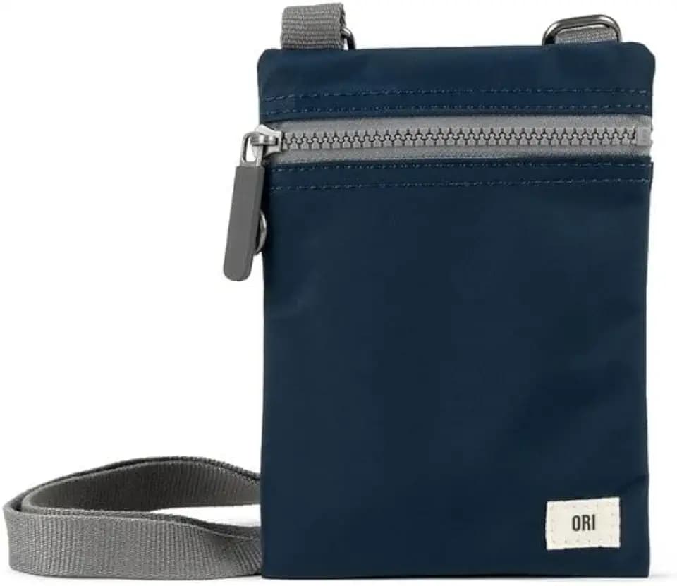ORI LONDON Chelsea Pocket Sling Bag – Recycled Nylon – Small Crossbody Bag – Water Resistant Phone Bag w Adjustable Strap