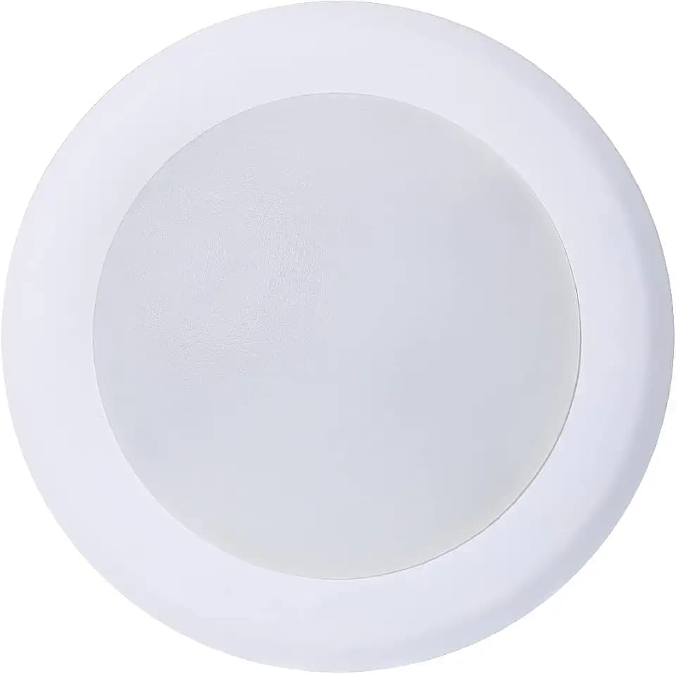 TOPELER 6 Inch LED Disk Light, 15W Modern Flush Mount Ceiling Light, Dimmable Low Profile Disc Downlight, Metal Baffle Trim Fixture for Home Improve, 1000Lm 3000K Warm White, ETL Listed