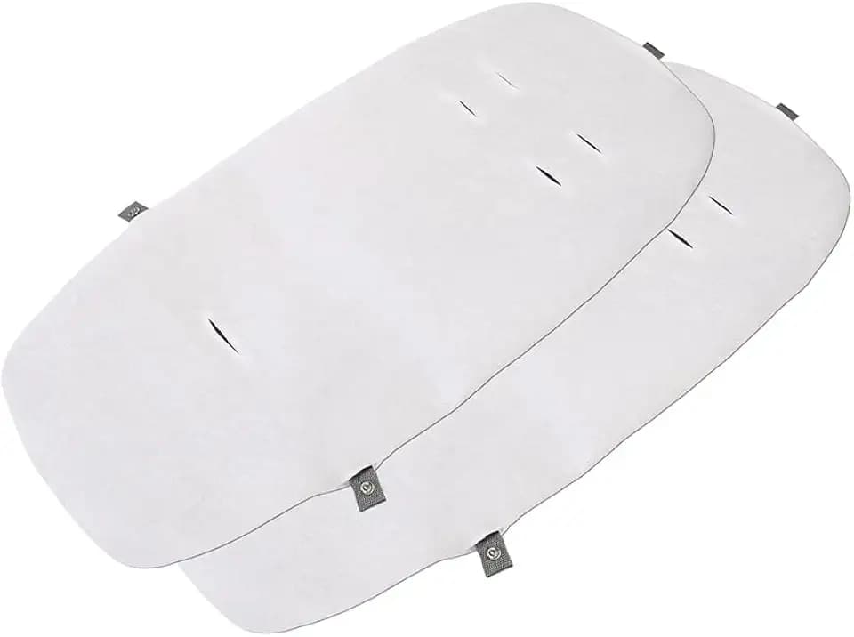 Maxi-Cosi Alba Bettlaken, für Alba All in 1 Stubenwagen, 100% Baumwolle, Von Geburt bis 6 Monate (9kg), Weiß (2X)