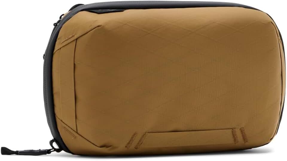 Peak Design Tech Pouch, Coyote, Electronics Organizer for Travel or Everyday Carry, Origami-Style Storage, Cable Pass-Through, Weatherproof, Gear Carry Bag for Men and Women